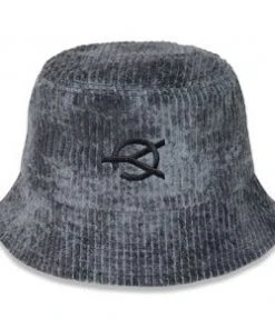[OY] Seasonless TIE-DYE CORDUROY BUCKET HAT-BLACK
