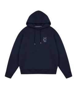 [HARDCORE HAPPINESS] FW 21 HCH Embroidery. Hoodie Navy Best Sellers