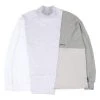 [AJO BY AJO] FW 21 High-neck Mixed Sweatshirt [Light Grey]