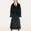 [NACHE] FW 21 JACQUARD TRENCH COAT_BLACK Best Sellers