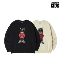 Best Sellers [LIFEWORK] FW 21 Kids) Big HoodieHip Dog Man To Man(Without Fur)
