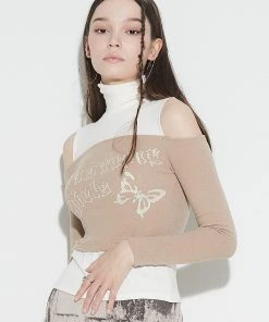 Best Sellers [LUV IS TRUE] Winter 21 LAYERED TURTLENECK(BEIGE)
