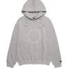 [DXOH] Seasonless SMILE EMBROIDER HOODIE [LIGHT GREY]