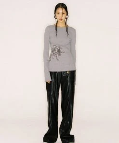 [NACHE] FW 21 VINTAGE RIBBED LONG SLEEVE_GRAY