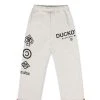 Best Sellers [DUCKDIVE] FW 21 Signature Logo Sweatpants Oatmeal