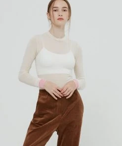 Best Sellers [BENSIMON] FW 21 JERSEY LONG SLEEVE - IVORY(PINK)