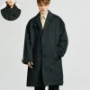[S SY] FW 21 Collar Up Single Overfit Coat Black
