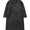 [AJO BY AJO] FW 21 Vegan Leather Oversized Coat [Black] Best Sellers