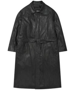 [AJO BY AJO] FW 21 Vegan Leather Oversized Coat [Black] Best Sellers