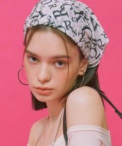 [CRANK] Seasonless MESH LOGO SCARF_WT