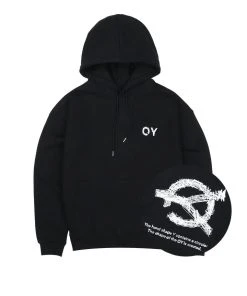 [OY] FW 21 SKETCH LOGO HOODIE-BLACK