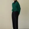 [STEP AROUND] FW 21 WOOL WIDE TUCK PANTS_BLACK