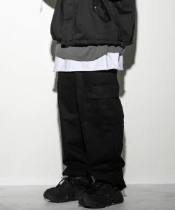 Best Sellers [FLAREUP] Winter 21 Wide Cargo Pants (FU-213_CBK)