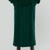 [BENSIMON] FW 21 SWEAT LONG SKIRT - DEEP GREEN