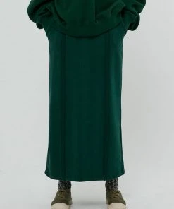 [BENSIMON] FW 21 SWEAT LONG SKIRT - DEEP GREEN