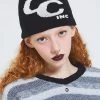 [CRANK] Winter 21 BIG LOGO SHORT BEANIE_BK Best Sellers