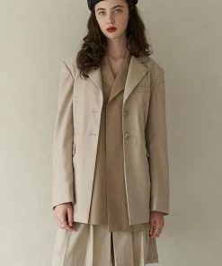 [REMANTIST] FW 21 Layered Chic Jacket (beige)