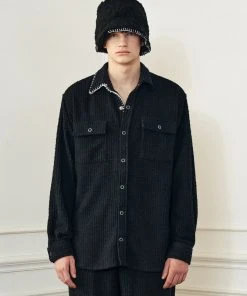 [LECYTO] Winter 21 SOMCK WOOL GOLGI SHIRTS_[BLACK]