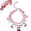 [STEEL EDITION] Seasonless Cherry Flower Rainbow Bracelet(mini)_19cm