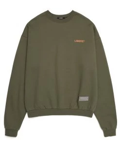 [LIBERE KOREA] FW 21 SLOGAN SWEAT SHIRTS / KHAKI Best Sellers