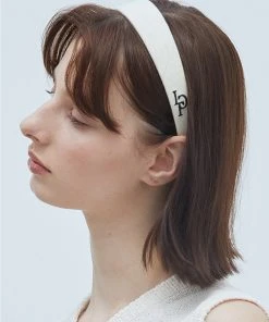 [LARTIGENT] Seasonaless LQ LOGO HAIRBAND(CREAM)