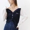 Best Sellers [ACHO] FW 21 Unique Crop Cardigan_Navy