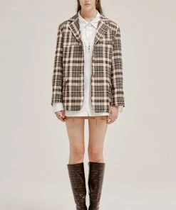 [OUTXO] FW 21 Jacky Skirts Beige