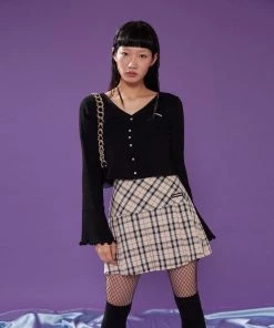 Best Sellers [PLASMASPHERE] FW 21 PICNIC SKIRT(BEIGE)
