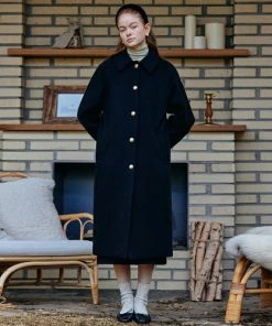 [ANEDIT] Winter 21 Wool Padded Button Coat_BK
