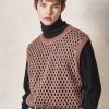 [DWSCOMPANY] Winter 21 Drop Knit Vest (brown)
