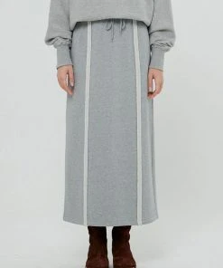 [BENSIMON] FW 21 SWEAT LONG SKIRT - GREY