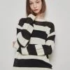 Best Sellers [LUV IS TRUE] Winter 21 STRIPE KNIT(BLACK)