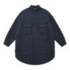 [AJO BY AJO] FW 21 Plain Padded Long Jacket [Navy] Best Sellers