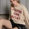 Best Sellers [LARTIGENT] FW 21 CAFE SWEATSHIRT(BEIGE)