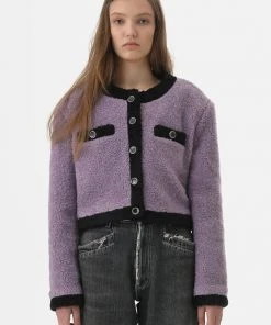 [NANA CREW] FW 21 HEAVY SHEARLING JACKET - SUNSET PURPLE Best Sellers
