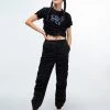 [GIMMETHEYOUNG] 20SS G_CENTER SHIRRING PANTS / BLACK