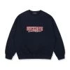 Best Sellers [DUCKDIVE] FW 21 Vintage Crack Logo Sweatshirt Navy