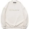 Best Sellers [C ROUTINE] FW 21 C-ROUTINE LOGO CREWNECK-IVORY