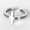[SSY] Seasonless S SY CROSS RING (SURGICAL STEEL)