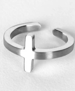 [SSY] Seasonless S SY CROSS RING (SURGICAL STEEL)