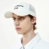 [OY] Seasonless SLOGAN LOGO MESH CAP-WHITE