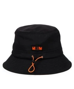 [SLEEPY SLIP] Seasonless 183; PATCH BLACK BUCKET HAT SLEEPYS SLIP