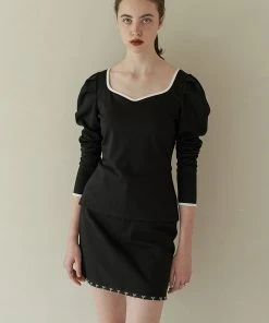 [REMANTIST] FW 21 Send My Heart - Top (black)