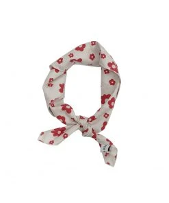 [BUTTERFLIES IN STUMMY] Seasonless Flower Scarf (red)
