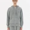 Best Sellers [LECYTO] FW 21 INSIDE-OUT VARSITY HOODIE ZIP-UP_[M.GRAY]