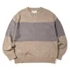 [KING ARCHIVES] FW 21 Mohair Jacquard Crewneck Knit (Beige/Gray)