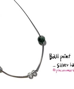 [PINCUNOMARU] Seasonless Ball Point-silver Bar (4type) White