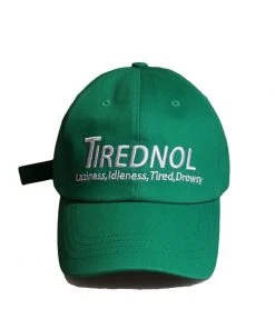 [SLEEPY SLIP] Seasonless TIREDNOL GREEN BALL CAP SLEEPYS SLIP