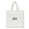 [OY] Seasonless LOGO LEATHER SHOPPER BAG-WHITE