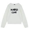 Best Sellers [HARDCORE HAPPINESS] FW 21 Hardcore Drawing Embroidered Knit Ivory